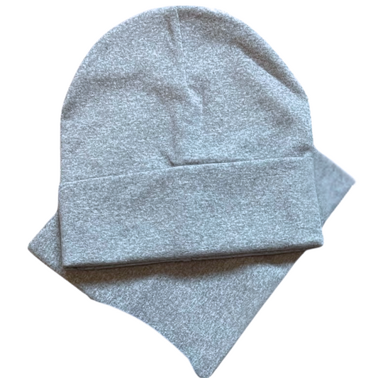 153 Boys’ Set — Cotton Beanie & Snood | 5–8 Years | Double-Layer | Spring–Fall
