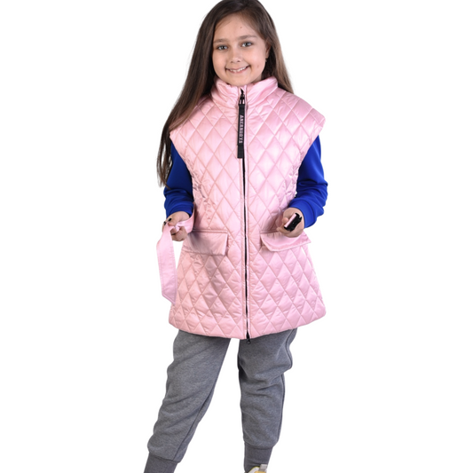 204 Girls’ Quilted Vest | Mid-Season | Sizes 116–164 cm