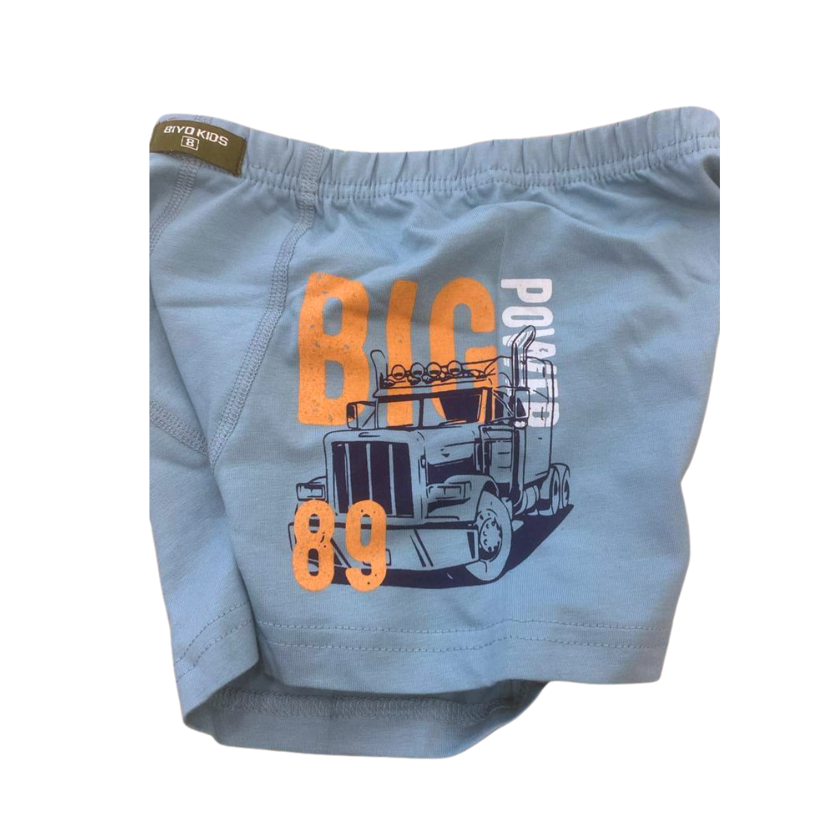 2899 Boys’ Cotton Boxer Briefs – “BIG 89” Truck Design | 5-Pack | Soft, Stretchy & Comfortable | Ages 1–12 | Made in Turkey by BIYO Kids