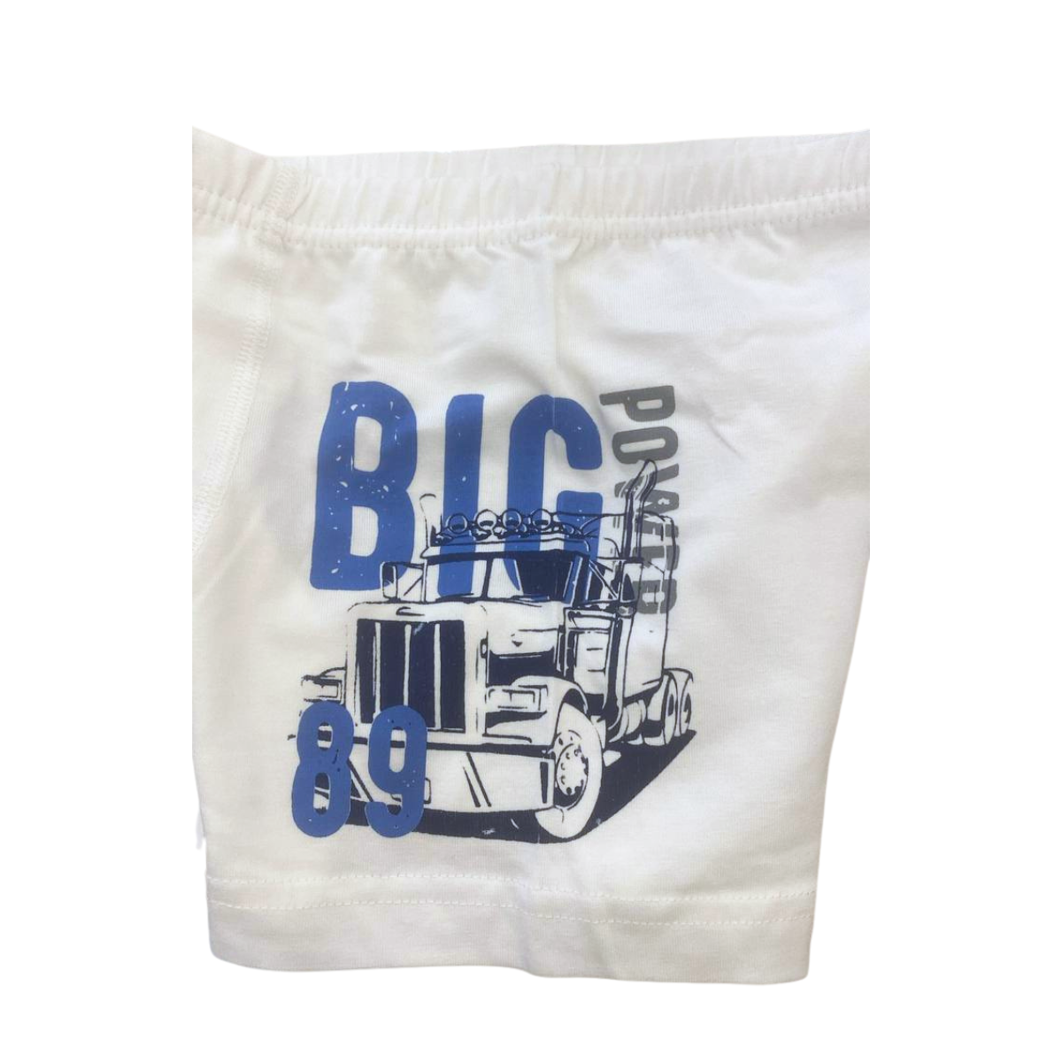 2899 Boys’ Cotton Boxer Briefs – “BIG 89” Truck Design | 5-Pack | Soft, Stretchy & Comfortable | Ages 1–12 | Made in Turkey by BIYO Kids