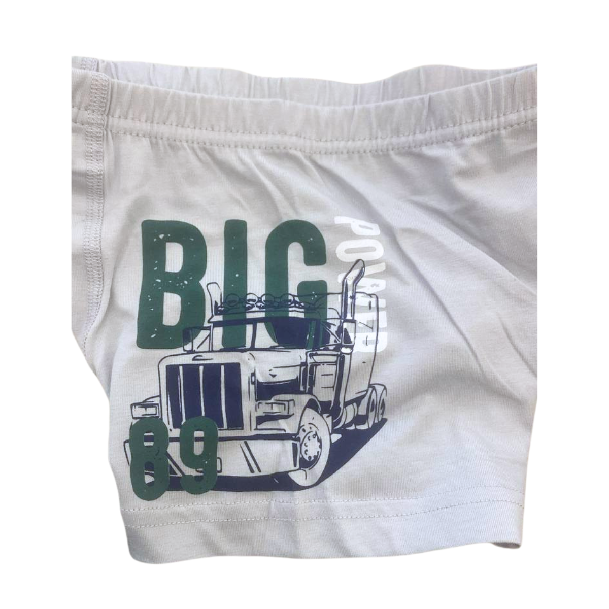 2899 Boys’ Cotton Boxer Briefs – “BIG 89” Truck Design | 5-Pack | Soft, Stretchy & Comfortable | Ages 1–12 | Made in Turkey by BIYO Kids