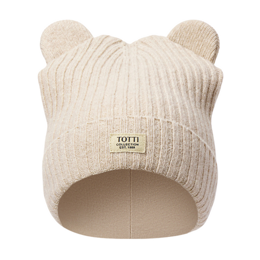 12152 Unisex Baby Winter Hat with Ears | 9–18 Months | Cashmere Wool Blend, Cotton + Membrane Lining