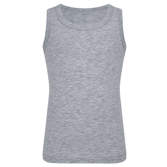 2606 BiyoKids Boys’ Colored Tank Tops – 95% Cotton, 5% Elastane | Ages 1–10 | Made in Turkey | Sold per Piece