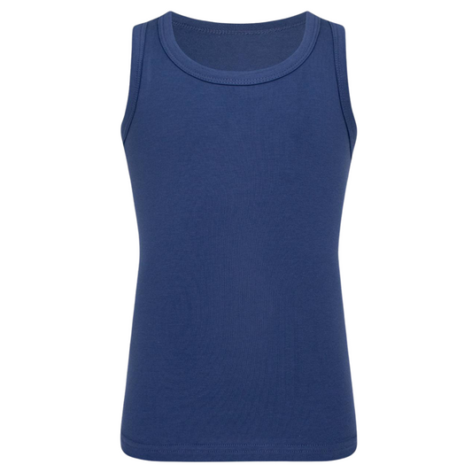 2606 BiyoKids Boys’ Colored Tank Tops – 95% Cotton, 5% Elastane | Ages 1–10 | Made in Turkey | Sold per Piece