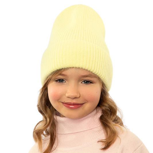 11729 Kids’ Angora Knit Hat – Soft & Warm | Head Circumference 54–56 cm | Ages 6–12 | Up to -5°C