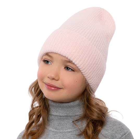 11729 Kids’ Angora Knit Hat – Soft & Warm | Head Circumference 54–56 cm | Ages 6–12 | Up to -5°C