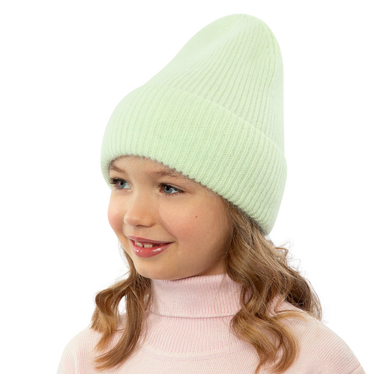 11729 Kids’ Angora Knit Hat – Soft & Warm | Head Circumference 54–56 cm | Ages 6–12 | Up to -5°C
