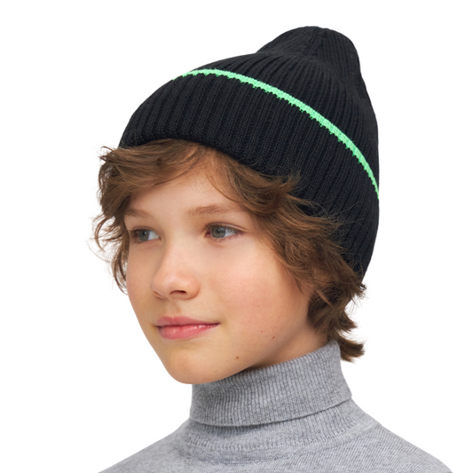 11112 Kids’ Knitted Beanie Hat | 54–56 cm | Ages 6–12 | Fall–Winter (Euro Winter)