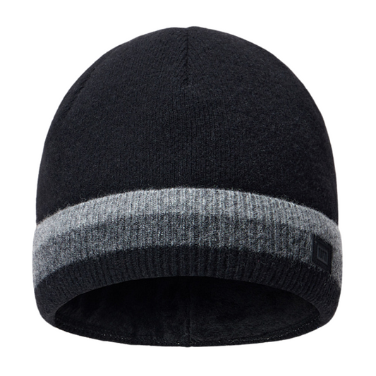 60543 Boys’ Winter Wool Blend Hat with Stripes – Cashmere & Wool | Sizes 54–56 | Ages 6–12 Years