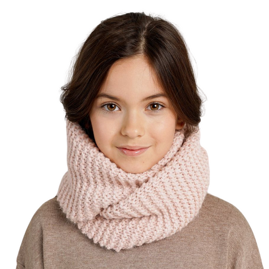 90351 Unisex’ Knitted Winter Snood – Baby Alpaca & Wool Blend | Ages 3+ Years