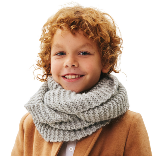 90351 Unisex’ Knitted Winter Snood – Baby Alpaca & Wool Blend | Ages 3+ Years
