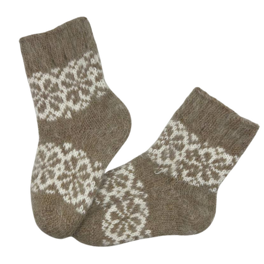 003 Hand-Knitted Unisex Wool Socks | 3–5 Years (16–17.5 cm)