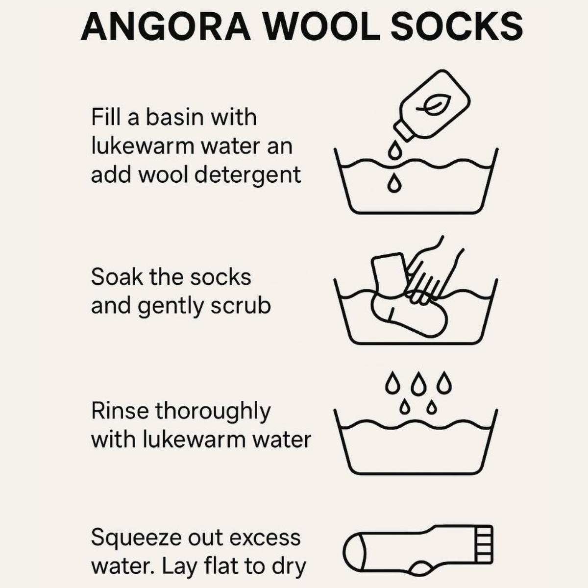 004 Hand-Knitted Unisex Wool Socks 5-8 Years (18–21 cm)