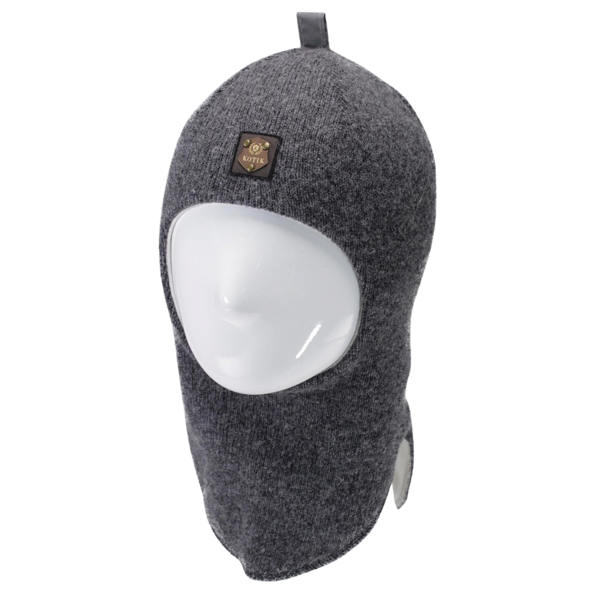 60346 Boys’ Wool-Cashmere Winter Balaclava with Cotton Lining – Solid Colors | Size 48–50, 50-52 | 9–18, 18-30 Months