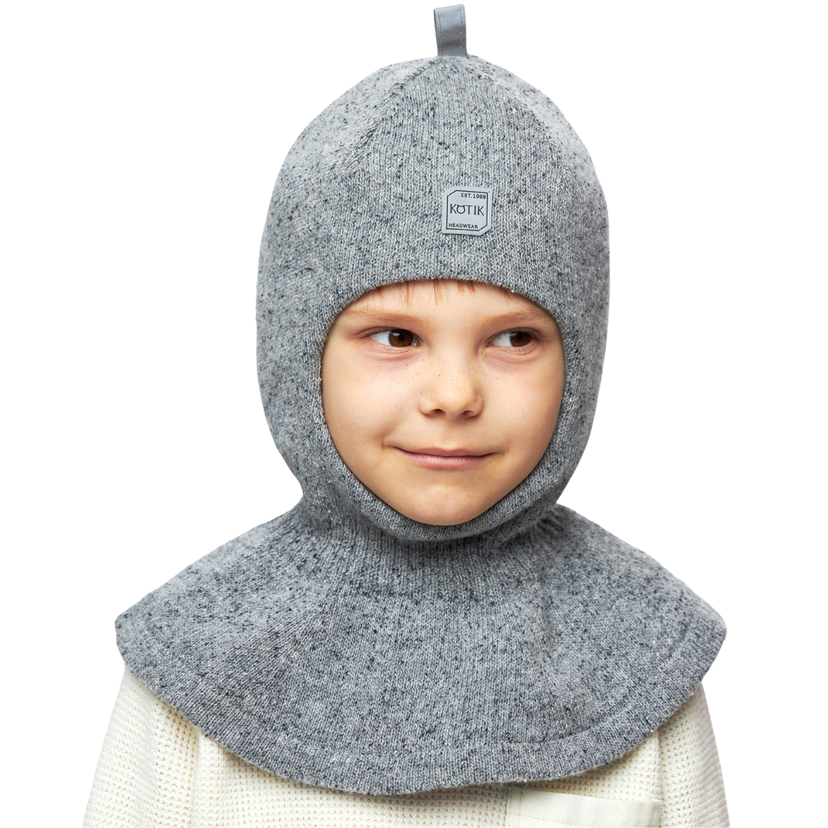 90176 Boys’ Knitted Winter Balaclava – Soft Wool, Cashmere Blend with Cotton Lining | Ages 18-30 Months, 3-4, 5-6, 7-8 Years | Sizes 50–52, 52-54, 54-55, 55-56