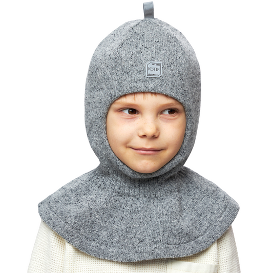 90176 Boys’ Knitted Winter Balaclava – Soft Wool, Cashmere Blend with Cotton Lining | Ages 18-30 Months, 3-4, 5-6, 7-8 Years | Sizes 50–52, 52-54, 54-55, 55-56