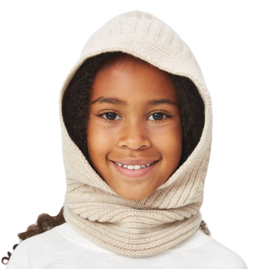 11179 Kids’ & Teens’ Knitted Cashmere & Wool Hood – Fall/Euro Winter | 2–5 Years (52–54 cm), 6+ Years (56–58 cm) | Up to –5°C