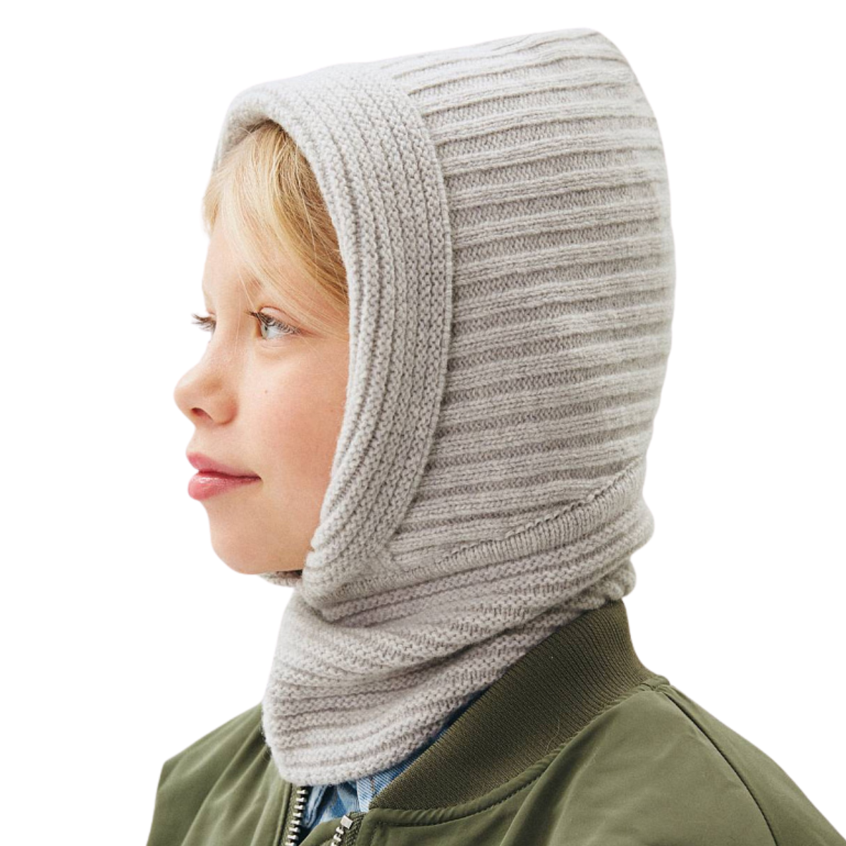 11179 Kids’ & Teens’ Knitted Cashmere & Wool Hood – Fall/Euro Winter | 2–5 Years (52–54 cm), 6+ Years (56–58 cm) | Up to –5°C
