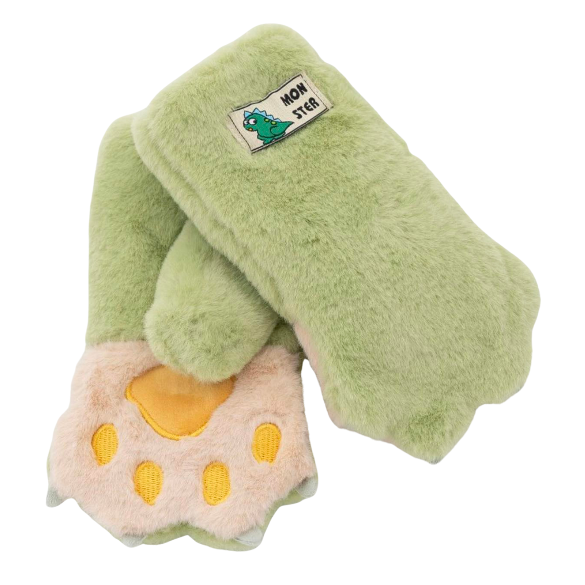 1979 Kids’ Plush Paw Mittens | Warm Winter Gloves for Boys & Girls | Ages 4–6 | Fall/Winter