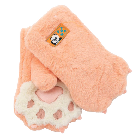 1979 Kids’ Plush Paw Mittens | Warm Winter Gloves for Boys & Girls | Ages 4–6 | Fall/Winter