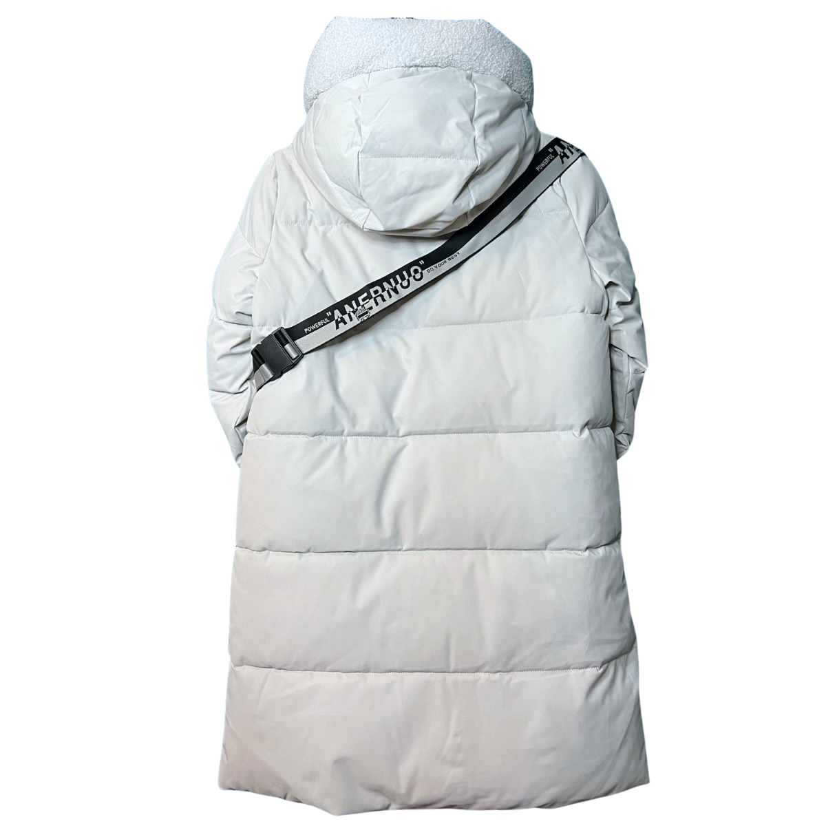 Anernuo Girls’ Winter Jacket with Plush Crossbody Bag | Sizes 122–170 cm (6–16 Years) | Thinsulate Insulation | Fleece Lining | Plush Trimmed Hood | Knee-Length | Up to –35 °C