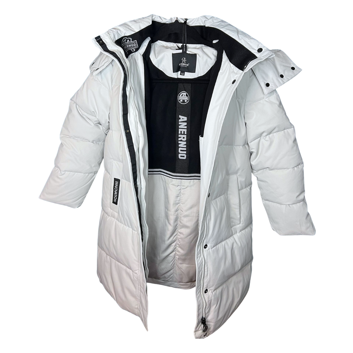 Anernuo Girls’ Winter Jacket with Plush Crossbody Bag | Sizes 122–170 cm (6–16 Years) | Thinsulate Insulation | Fleece Lining | Plush Trimmed Hood | Knee-Length | Up to –35 °C