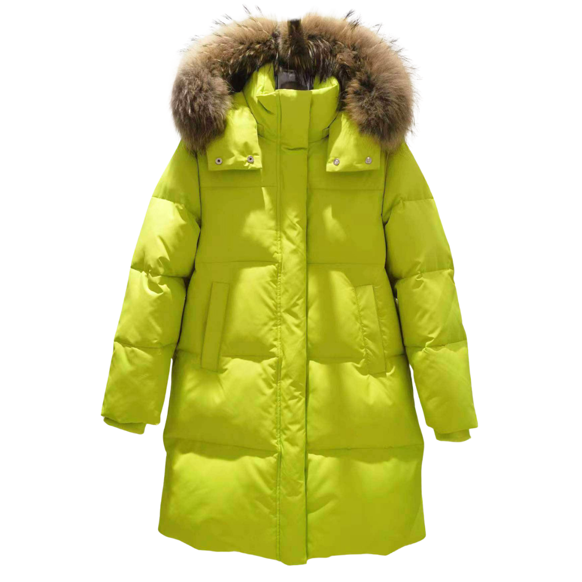 Anernuo Girls’ Winter Jacket with Natural Fur Hood | Sizes 146–170 (11–16 Years) | 164 = Adult XS, 170 = Adult S | Thinsulate Insulation | Fleece Lining | Knee-Length | Up to –35 °C