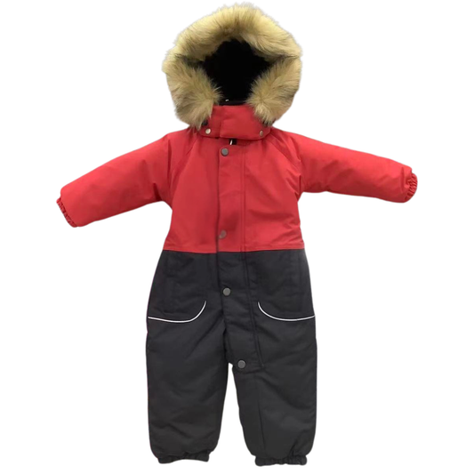 185 Unisex Winter Snowsuit for Toddlers | Faux Fur Hood | Waterproof & Windproof | Warm to –25 °C Without Layering | Sizes 86–104 cm (1–4 Y)