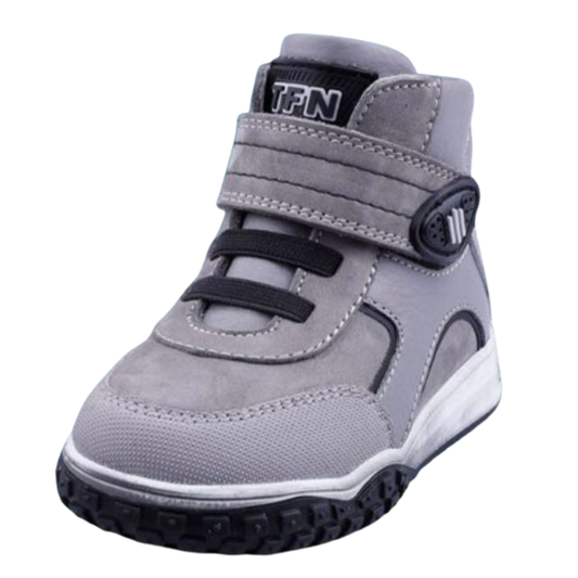 Tiflani | Boys Premium Calfskin Leather Winter Boots with Real Fur Lining | 1 Velcro Strap | Fits Any Instep | Made in Turkey | Sizes 21–25