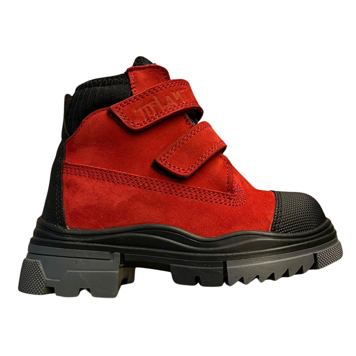 3887 Tiflani | Boys Calfskin Leather (Nubuck) Winter Boots with Thick Real Fur Lining | 2 Velcro Straps | Narrow/Regular Fit | Made in Turkey | Sizes 26–30