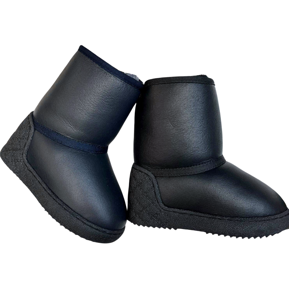 10714 Tiflani | Unisex Winter High Boots in Premium Calfskin Leather with Natural Fur Lining | Up to −35°C (−31°F) | Sizes 21–36 | Made in Turkey