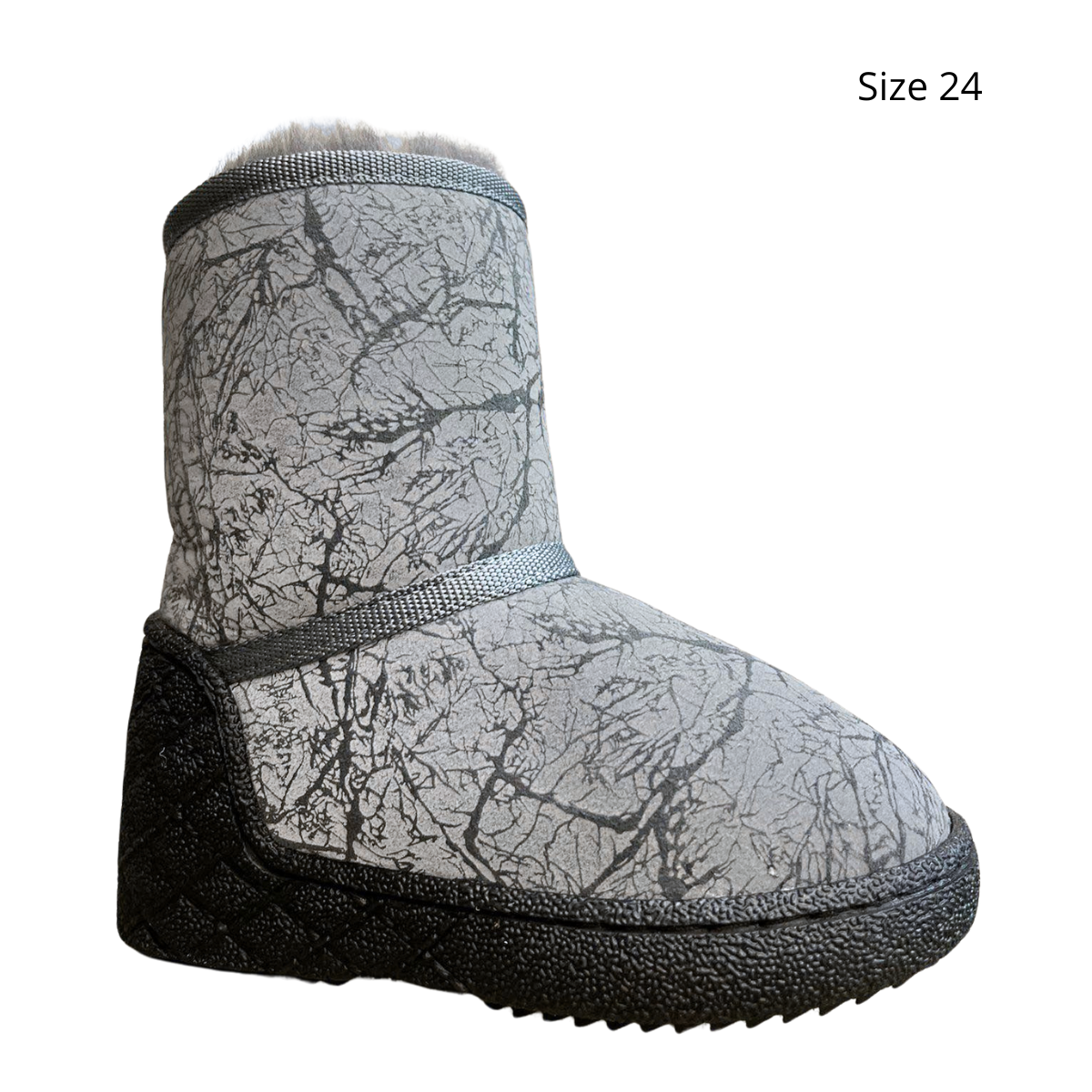 10713 Tiflani | Unisex Reflective Winter High Boots in Premium Calfskin Leather with Inner Zipper & Natural Fur Lining | Up to −35°C (−31°F) | Sizes 21–36 | Made in Turkey