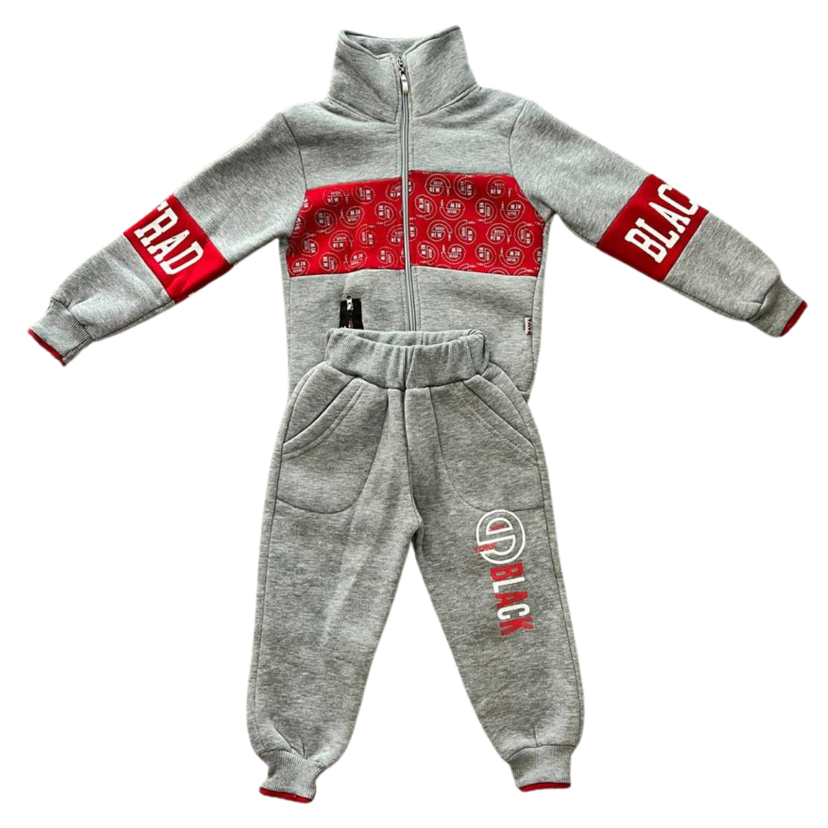477 Boys’ Warm Fleece-Lined Tracksuit | Cotton | Made in Turkey | Sizes 2–5 Years