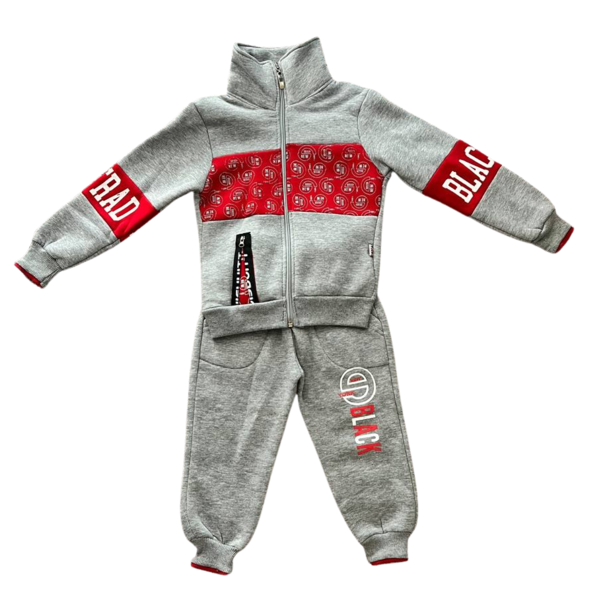 477 Boys’ Warm Fleece-Lined Tracksuit | Cotton | Made in Turkey | Sizes 2–5 Years
