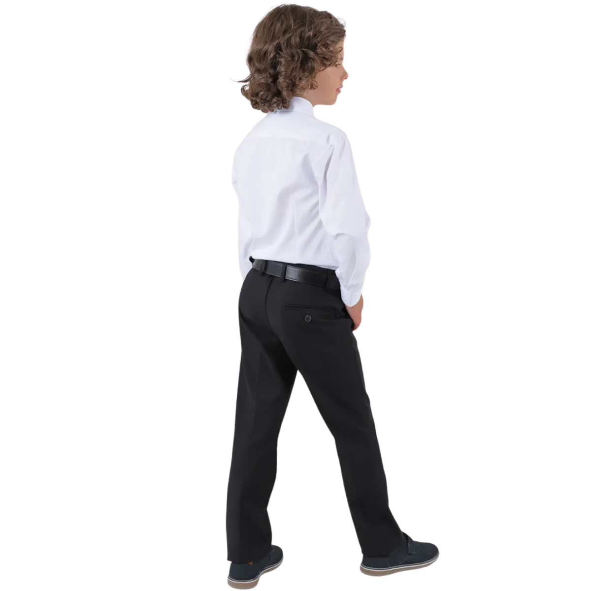 1213001 / 1219  Boys Slim-Fit Classic Dress Pants | Side Elastic Adjusters | Cotton, Wool, Polyester | Viscose Lining | Ages 1.5–6 Years