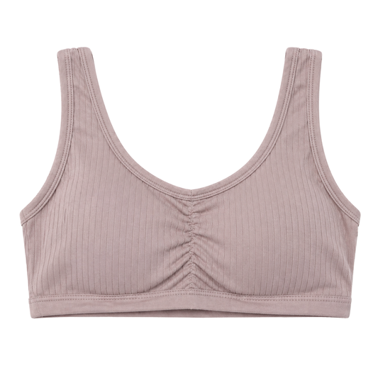 118-1 BIYO Kids Girls Cotton Bra Top with Removable Cups | 95% Cotton | Ages 9–14 | Made in Turkey
