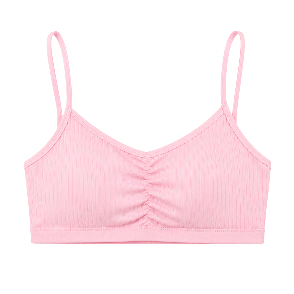 119-1 BIYO Kids Girls Cotton Bra Top with Thin Straps and Removable Cups | 95% Cotton | Ages 9–14 | Made in Turkey