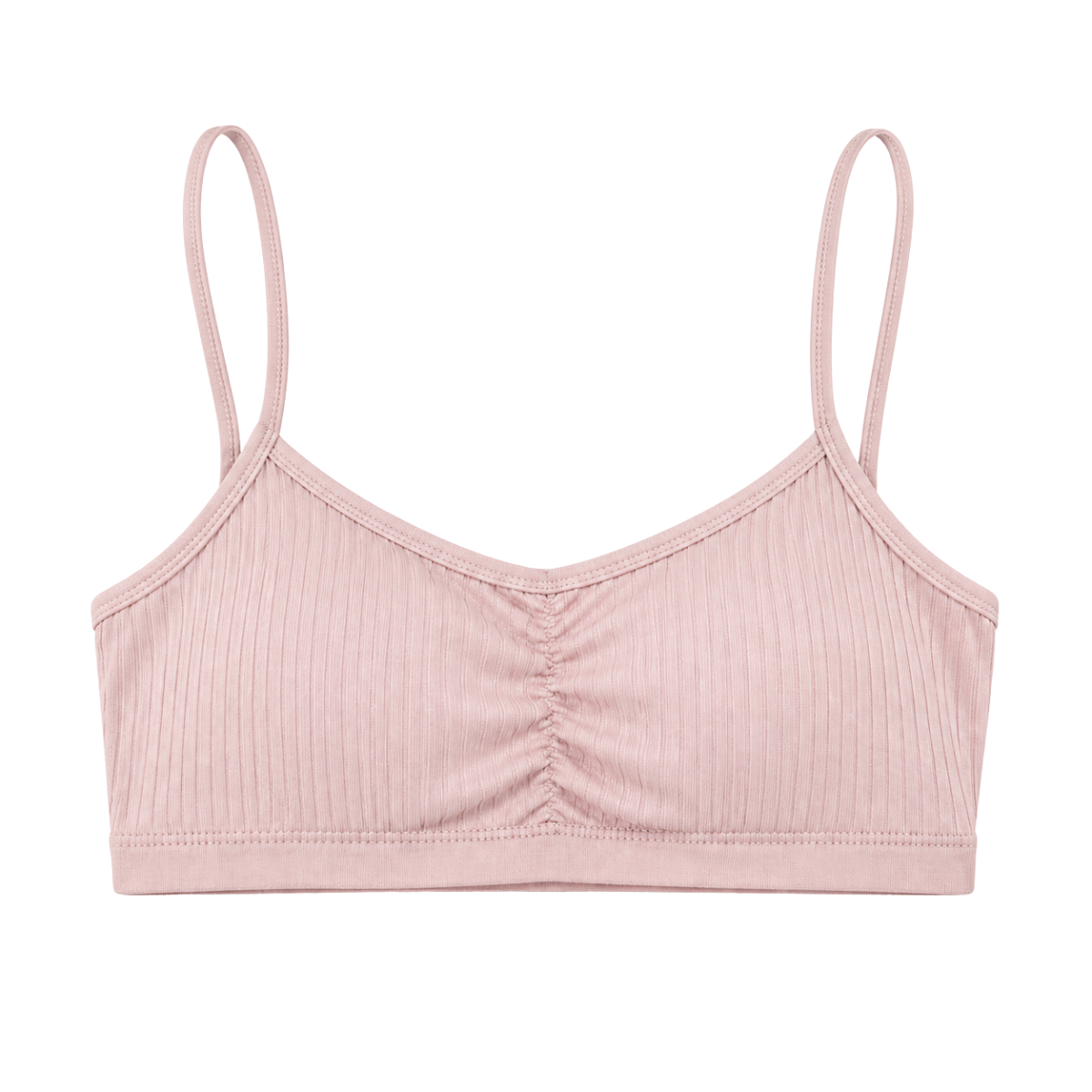 119-1 BIYO Kids Girls Cotton Bra Top with Thin Straps and Removable Cups | 95% Cotton | Ages 9–14 | Made in Turkey