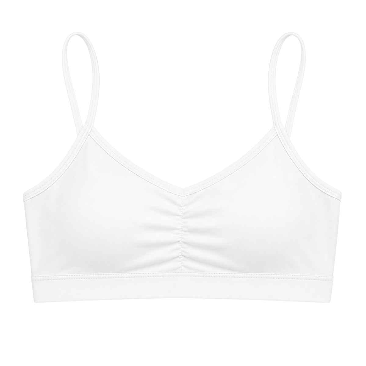 119 Girls Cotton Top Bra with Thin Straps & Removable Cups – Daily Wear & Dance/Gymnastics | Sizes 9–14 | Beige, White, Black | Biyo Kids Turkey