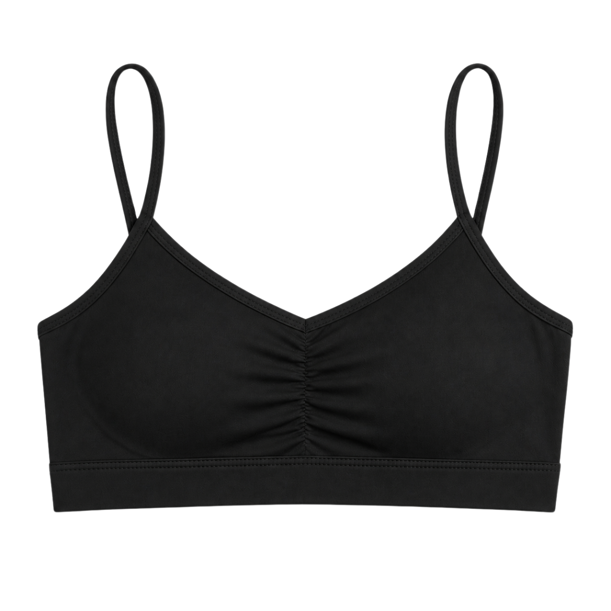 119 Girls Cotton Top Bra with Thin Straps & Removable Cups – Daily Wear & Dance/Gymnastics | Sizes 9–14 | Beige, White, Black | Biyo Kids Turkey