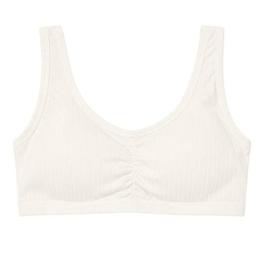 118-1 BIYO Kids Girls Cotton Bra Top with Removable Cups | 95% Cotton | Ages 9–14 | Made in Turkey