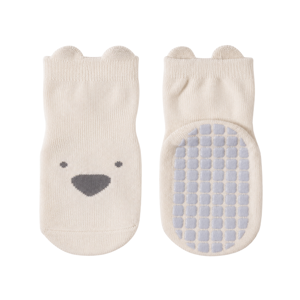 456 Unisex High Crew Cotton Grip Socks for Babies & Toddlers – Wide Non-Slip Sole | Demi-Season | Sizes 6–12M, 12–24M, 2–4Y