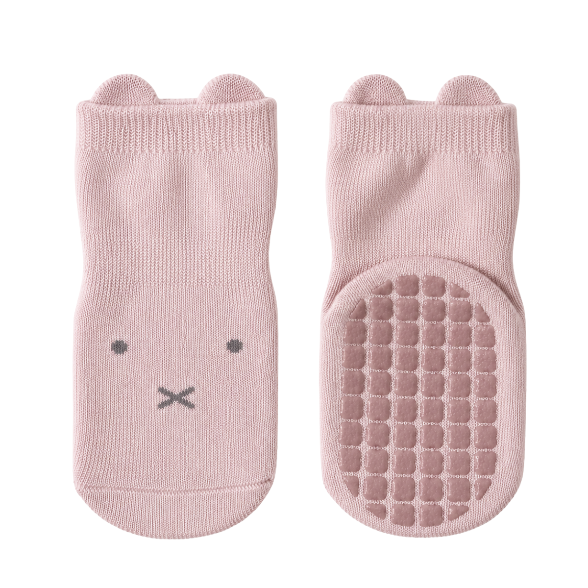 456 Unisex High Crew Cotton Grip Socks for Babies & Toddlers – Wide Non-Slip Sole | Demi-Season | Sizes 6–12M, 12–24M, 2–4Y