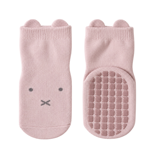 456 Unisex High Crew Cotton Grip Socks for Babies & Toddlers – Wide Non-Slip Sole | Demi-Season | Sizes 6–12M, 12–24M, 2–4Y