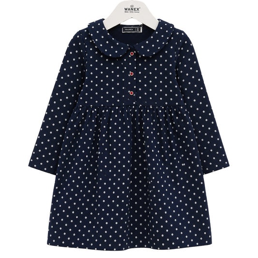 40816 Long-Sleeve Dress for Girls 1.5-6 years