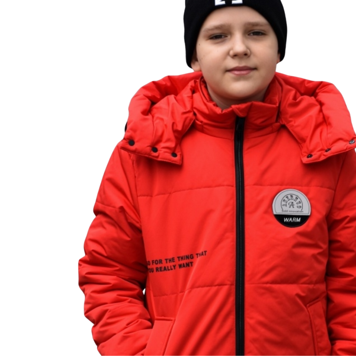 348 Boys’ Mid-Season Jacket with Detachable Hood | Ages 5–16 | Sizes 122–164 cm