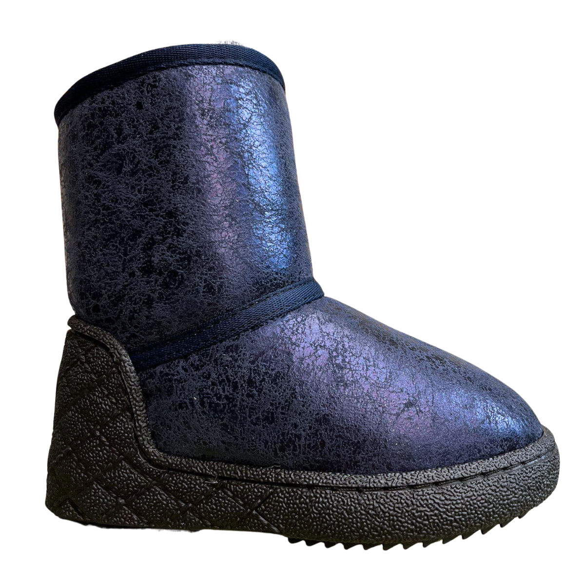10710 Tiflani | Girls Premium Calfskin Leather High Winter Boots with Inner Zipper & Full Real Fur Lining | Metallic Finish | Up to −35 °C (−31 °F) | Made in Turkey | Sizes 19–36