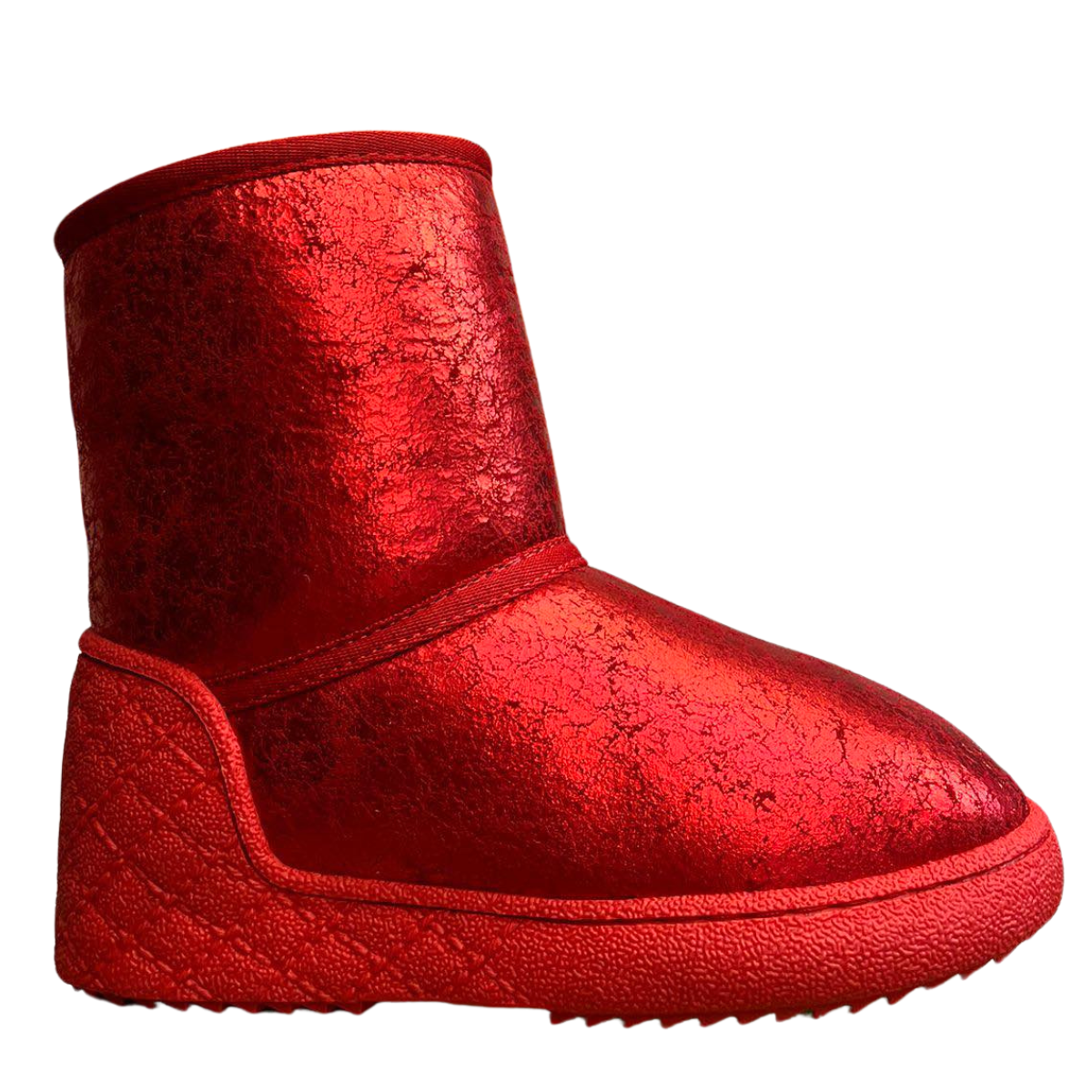 10710 Tiflani | Girls Premium Calfskin Leather High Winter Boots with Inner Zipper & Full Real Fur Lining | Metallic Finish | Up to −35 °C (−31 °F) | Made in Turkey | Sizes 19–36