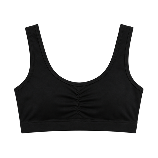 118 Girls Cotton Top Bra with Removable Cups – Daily Wear & Dance/Gymnastics | Sizes 9–14 | White, Black | Biyo Kids Turkey