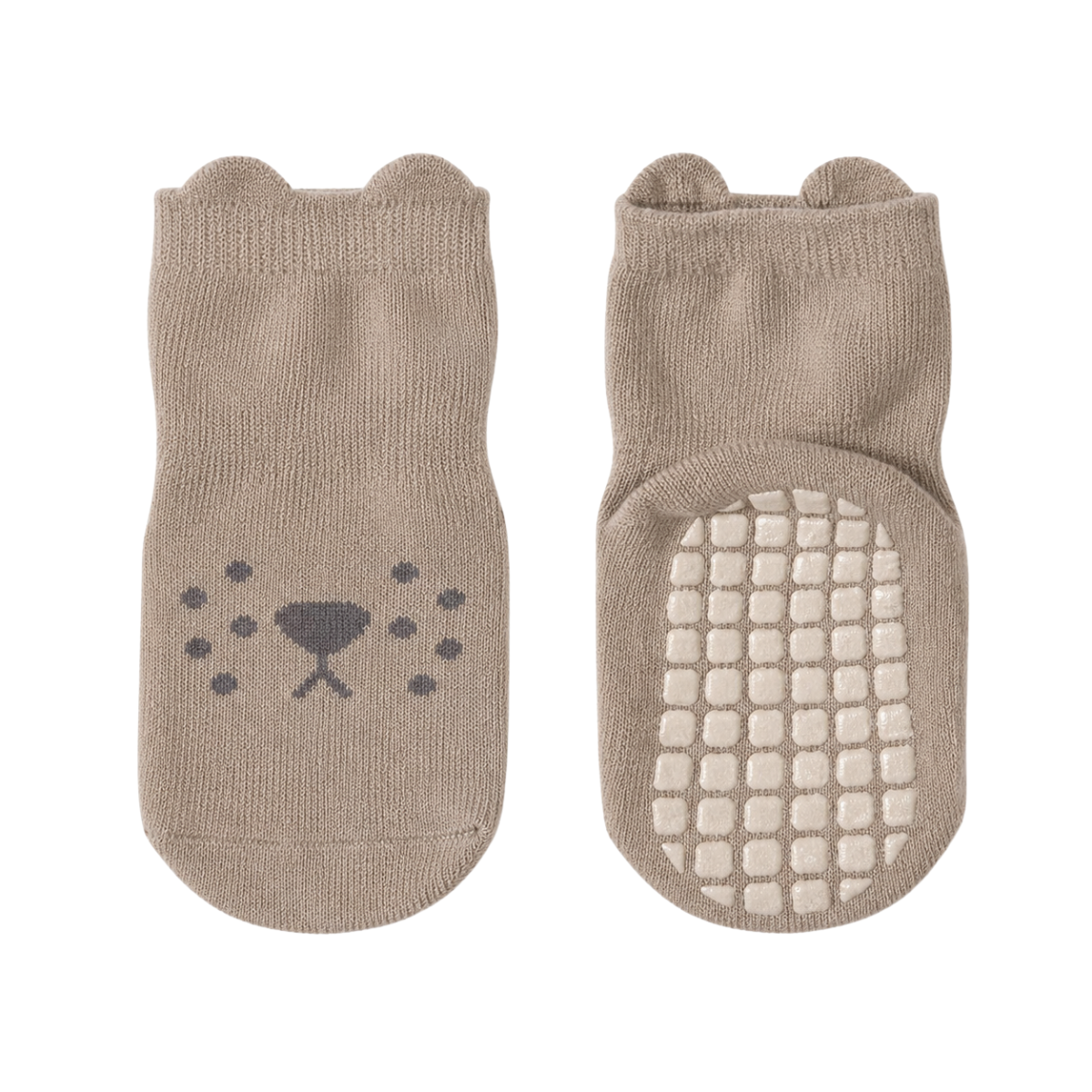 456 Unisex High Crew Cotton Grip Socks for Babies & Toddlers – Wide Non-Slip Sole | Demi-Season | Sizes 6–12M, 12–24M, 2–4Y